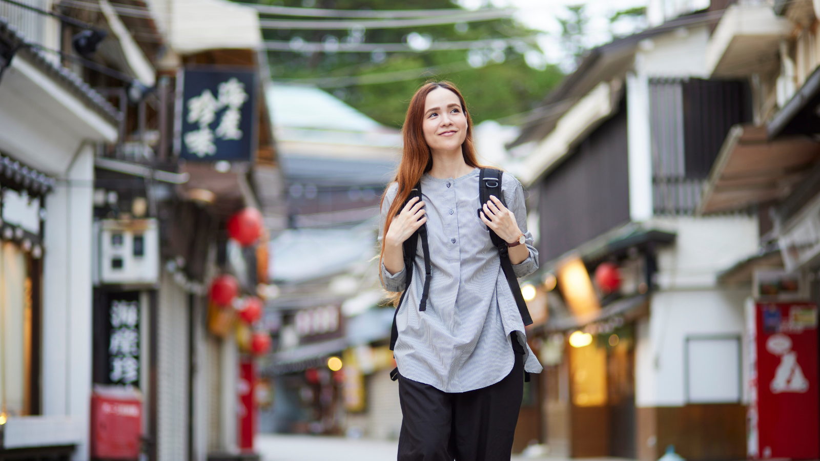 Traveler enjoying a calm and private relaxation experience in Tokyo